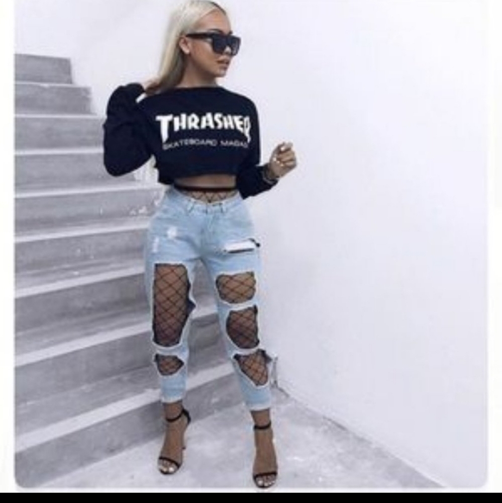 Fishnets Leggings One Size Grunge